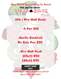 a flyer with a skull and roses on it