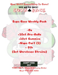 a flyer for the super ace weekly pack